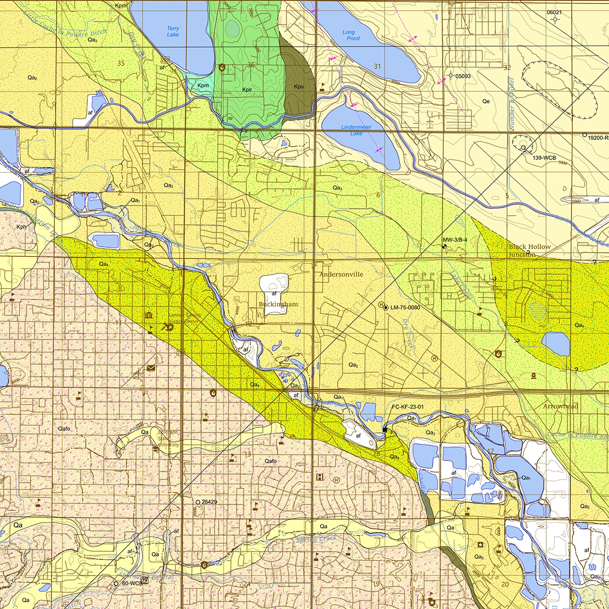 OF-24-01 Geologic Map of the Fort Collins Quadrangle, Larimer County, Colorado