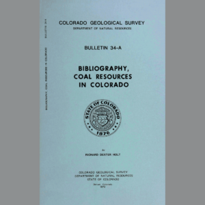 B-34-A Bibliography of Coal Resources in Colorado