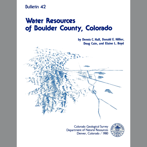 B-42 Water Resources of Boulder County, Colorado