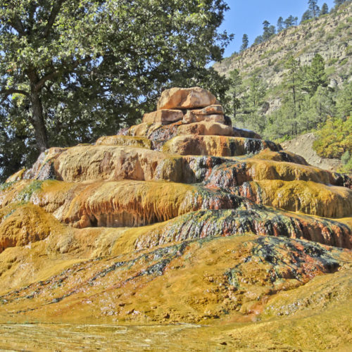 Pinkerton Hot Springs, La Plata County, Colorado, September 2012. Photo credit Colorado Geological Survey.