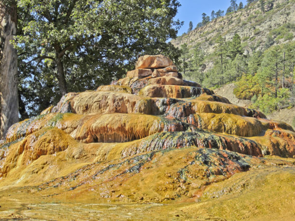Pinkerton Hot Springs, La Plata County, Colorado, September 2012. Photo credit Colorado Geological Survey.