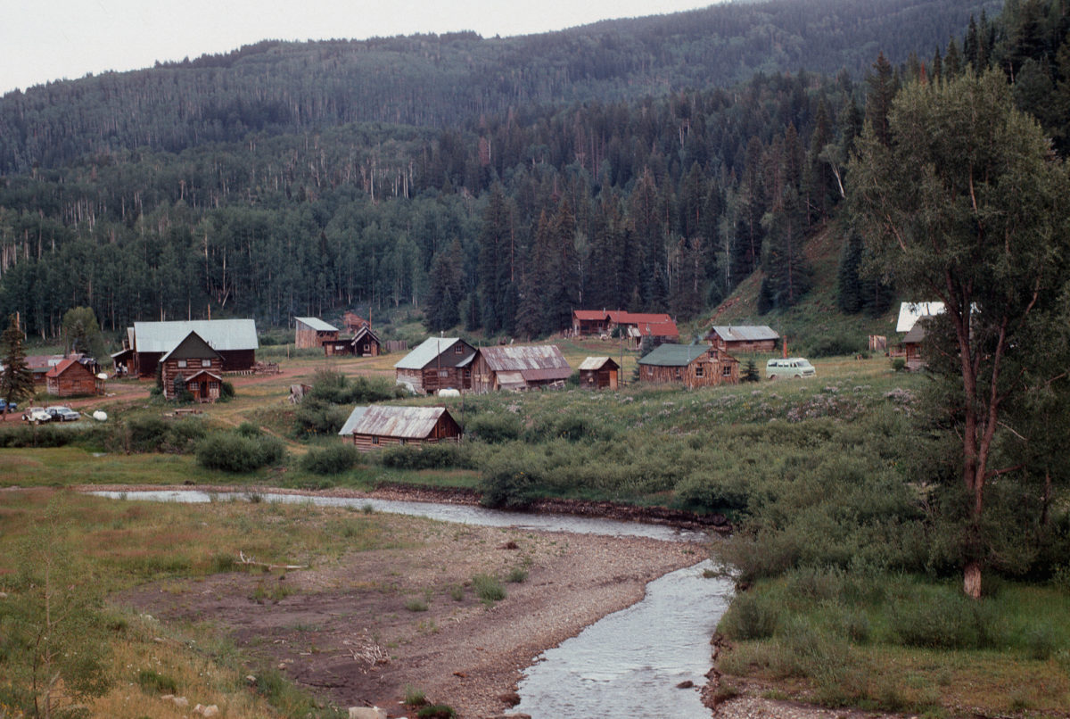 Dunton Hot Springs, Dolores County, Colorado, in the 1980s. Photo credit: Colorado Geological Survey.
