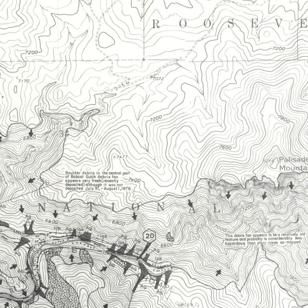 EG-10 Geologic Hazards, Geomorphic Features, and Land-Use Implications in the Area of the 1976 Big Thompson Flood, Larimer County, Colorado (detail)