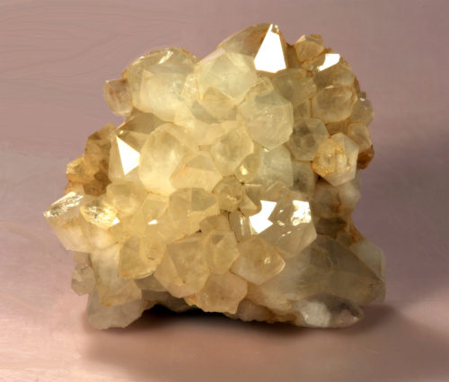 Plate of quartz crystals from the Ground Hog mine, Gilman mining district, Eagle County, Colorado. Photo credit: Ed Raines for the CSM Geology Museum.