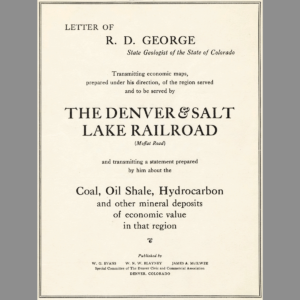 GEO-1918-01 The Denver and Salt Lake Railroad