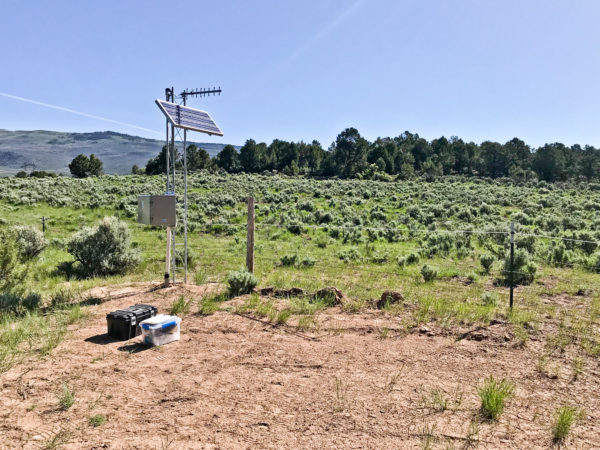 Seismic station SPVA was installed on the Colorado Mountain College - Spring Valley campus near Glenwood Springs, Colorado, in the summer of 2022. Photo credit: Kyren Bogolub for the CGS.