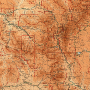 HM-04 1913 Topographic Map of Colorado (George) (detail)