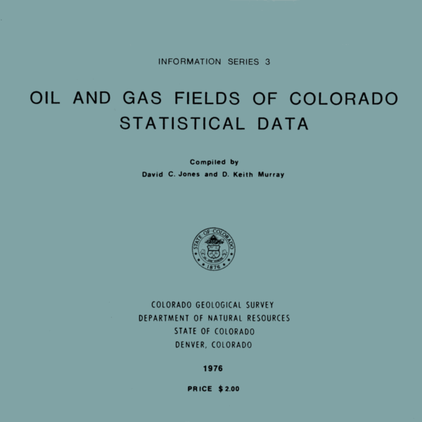 IS-03 Oil and Gas Fields of Colorado, Statistical Data