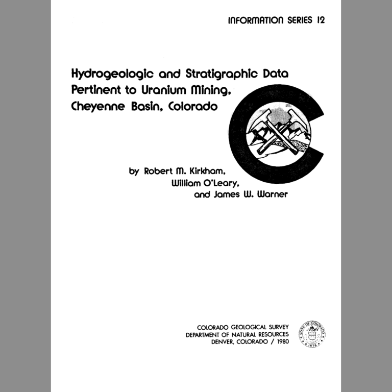 Uranium Colorado Geological Survey