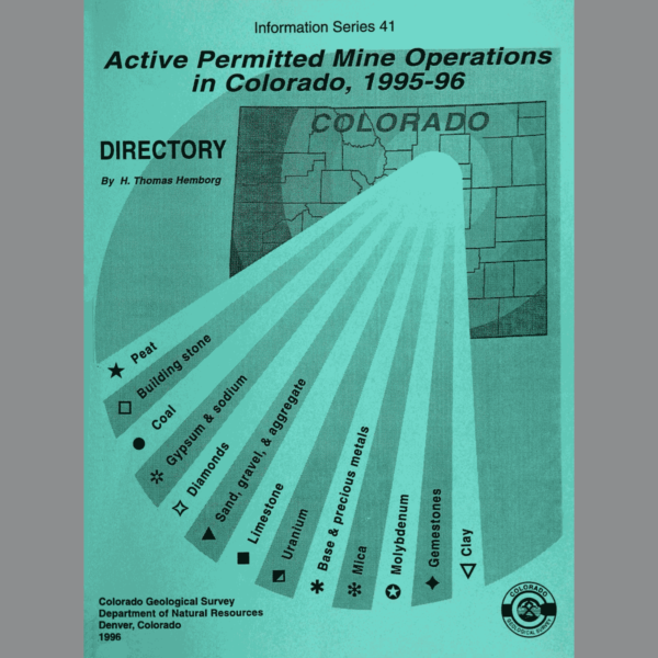 IS-41 Active Permitted Mine Operations in Colorado, 1995-96
