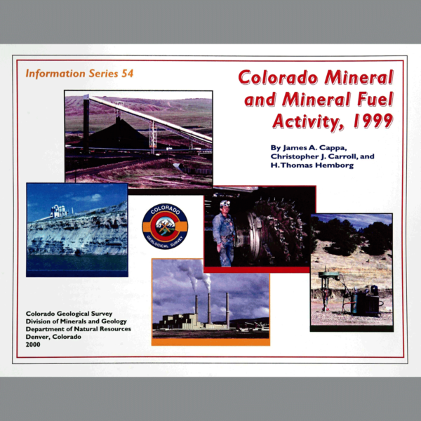 IS-54 Colorado Mineral and Mineral Fuel Activity, 1999