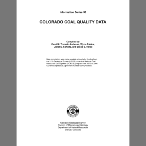 IS-58 Colorado Coal Quality Data