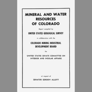 MI-07 Mineral and Water Resources of Colorado