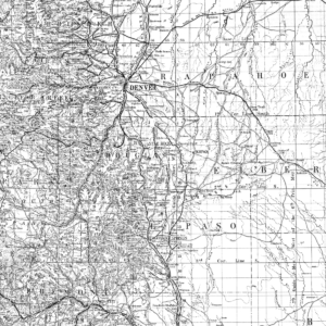 MI-19 Nell’s Topographical and Township Map of the State of Colorado (detail)