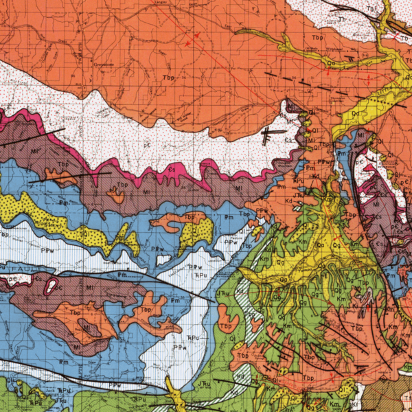 MS-03 Geologic Map of Moffat County, Colorado (detail)