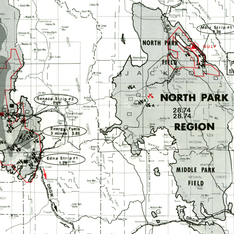 MS-09 Coal Resources and Development Map of Colorado - Colorado ...