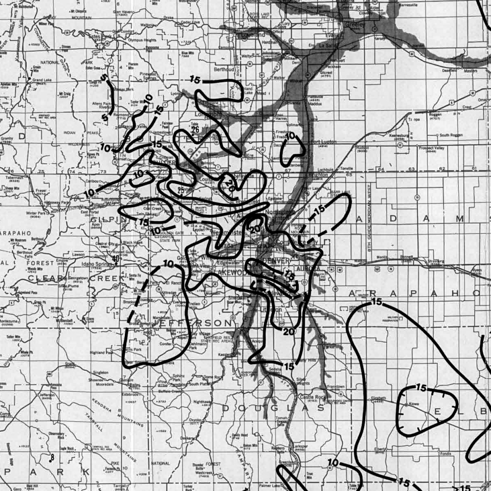 MS21 Groundwater Temperatures Map of Colorado Colorado Geological Survey