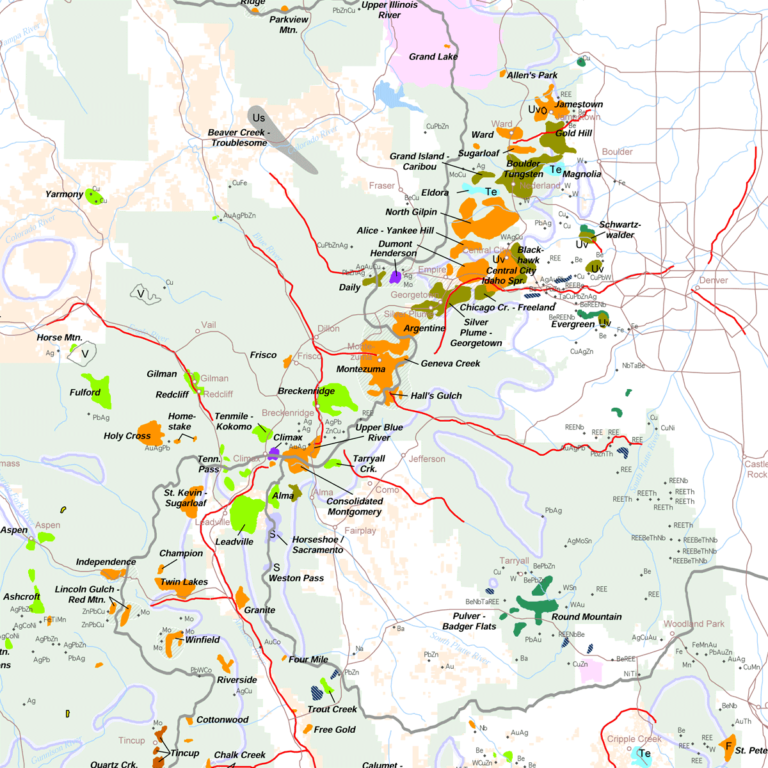 MS-29 Map Showing Potential Metal-Mine Drainage Hazards in Colorado ...