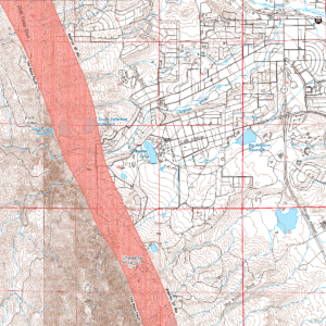 MS-32 Map of Areas Susceptible to Differential Heave in Expansive, Steeply Dipping Bedrock, City of Colorado Springs, Colorado (detail)