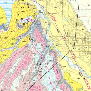 MS-36 Geologic Map of the Carbondale Quadrangle, Garfield County, Colorado (detail)