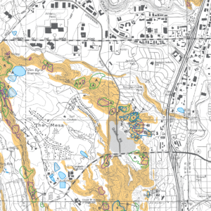 MS-42 Colorado Springs Landslide Susceptibility Map, El Paso County, Colorado (detail)
