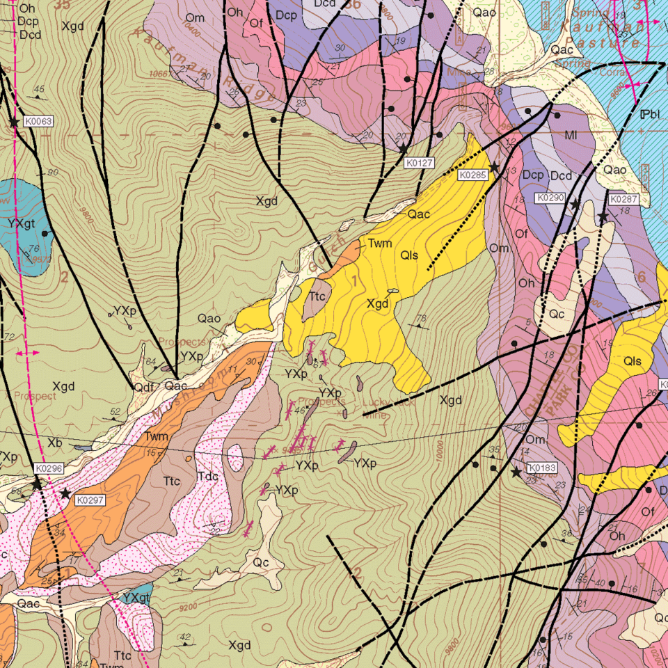 OF-01-01 Geologic Map of the Castle Rock Gulch Quadrangle, Chaffee and ...