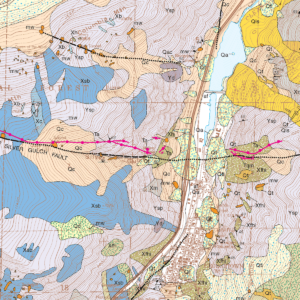 OF-01-05 Geologic Map of the Georgetown Quadrangle, Clear Creek County, Colorado (detail)