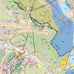 OF-02-03 Geologic Map of the Keystone Quadrangle, Summit County, Colorado (detail)