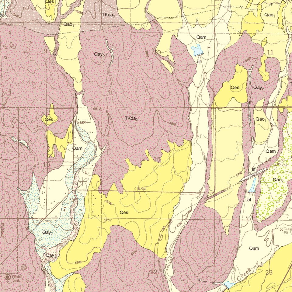 OF0308 Geologic Map of Falcon NW Quadrangle, El Paso County, Colorado