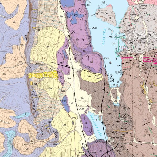 OF-03-21 Geologic Map of the Electra Lake 7.5-Minute Quadrangle, La Plata County, Colorado (detail)