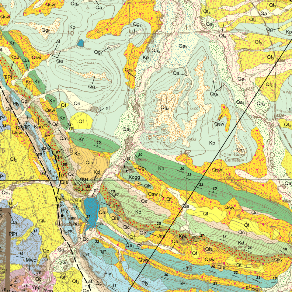 OF-04-07 Geologic Map of the Dawson Butte Quadrangle, Douglas County ...