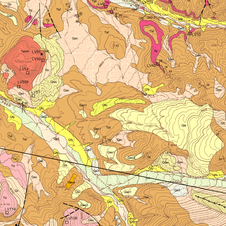 Of 04 08 Geological Map Of The La Valley Quadrangle Costilla County Colorado Colorado 9950