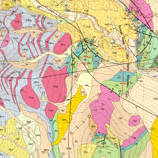 OF-05-04 Geologic Map of the Como Quadrangle, Park County, Colorado (detail)
