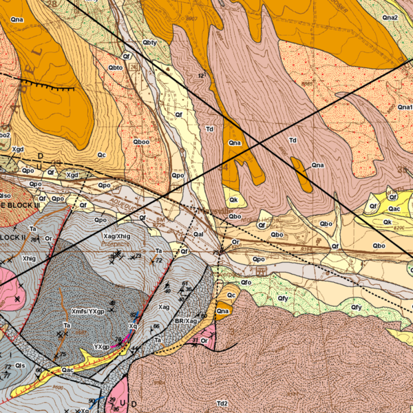 OF-06-10 Geologic Map of the Maysville Quadrangle, Chaffee County, Colorado (detail)