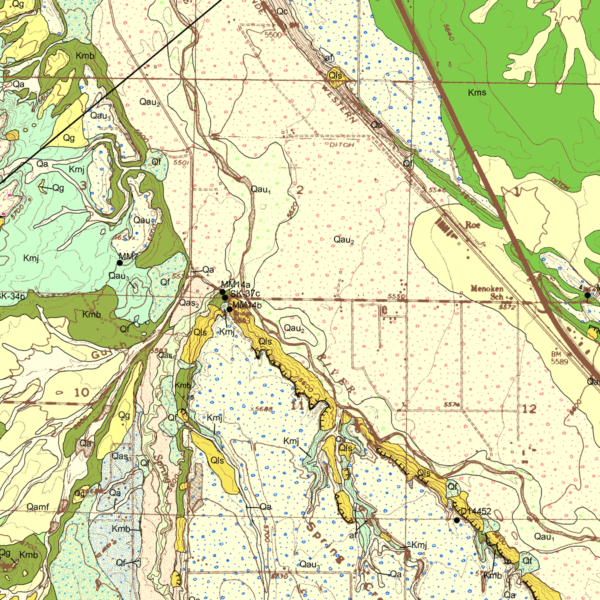 OF-07-01 Geologic Map of the Olathe Quadrangle, Montrose County, Colorado (detail)