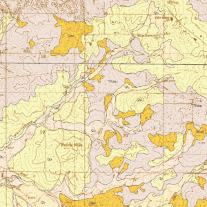 OF-07-04 Geologic Map of the Ponderosa Park Quadrangle, Douglas and Elbert Counties, Colorado (detail)