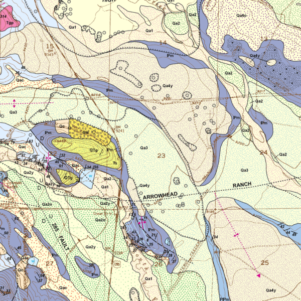 OF-07-06 Geologic Map of the Garo Quadrangle, Park County, Colorado (detail)