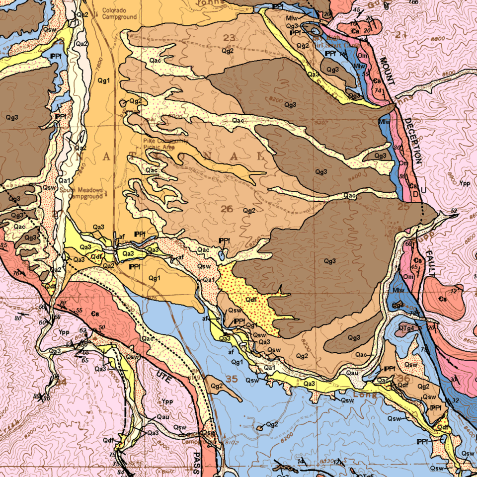 OF-07-07 Geologic Map of the Mount Deception Quadrangle, Teller and El ...