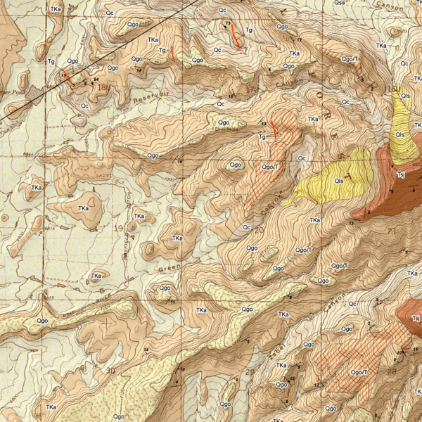 OF-08-15 Geologic Map of the Bayfield Quadrangle, La Plata County, Colorado (detail)