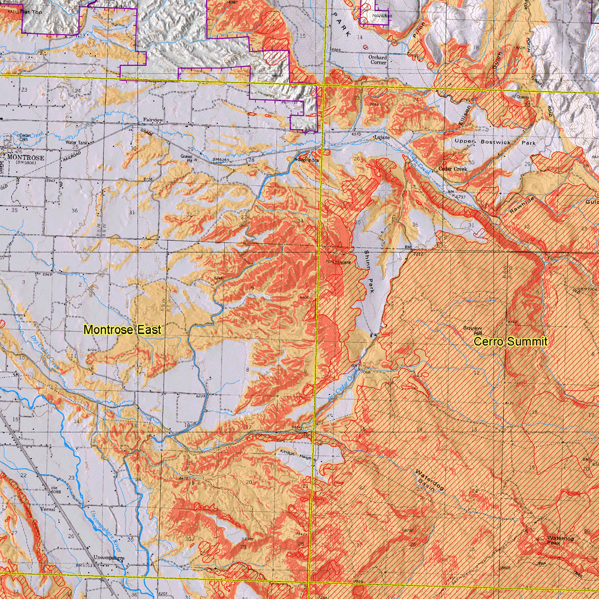 OF-09-01 Geologic Hazards Mapping Project of the Uncompahgre River Valley Area, Montrose County, Colorado