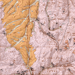 OF-09-02 Geologic Map of the Divide Quadrangle, Teller County, Colorado (detail)