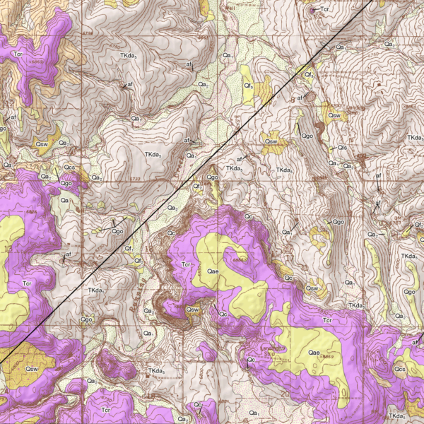 OF-09-03 Geologic Map of the Elizabeth Quadrangle, Elbert County, Colorado (detail)