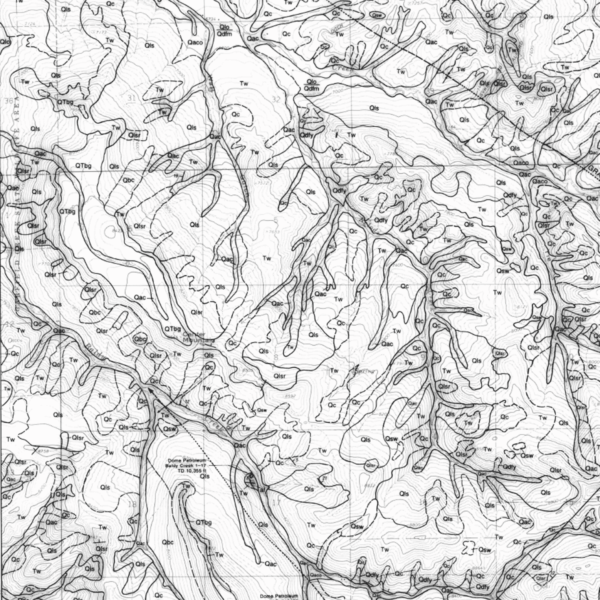 OF-10-02 Geologic Map of the Center Mountain Quadrangle, Garfield County, Colorado (detail)