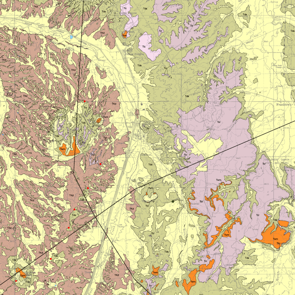 OF-11-02 Geology Of Upper Cretaceous, Paleocene And Eocene Strata In ...