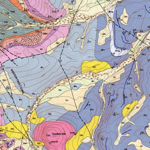 OF-11-04 Geologic Map of the Jones Hill Quadrangle, Park County, Colorado (detail)