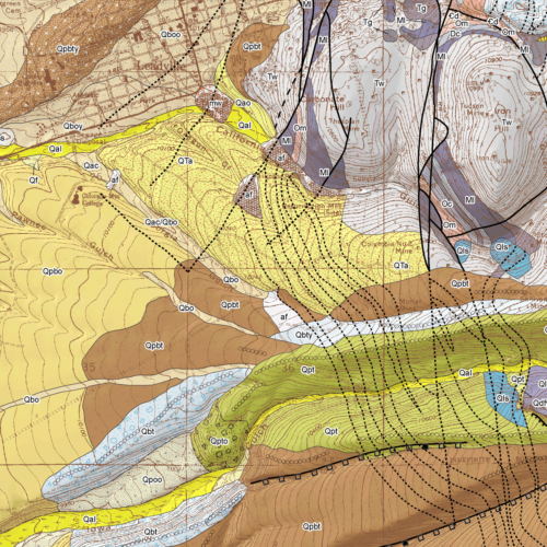 OF-12-06 Geologic Map of the Leadville South Quadrangle, Lake County, Colorado (detail)
