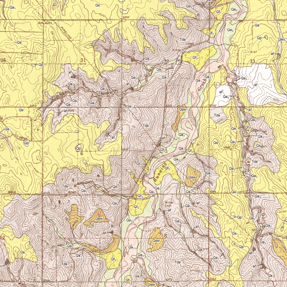 OF1401 Geologic Map of the Cabin Gulch Quadrangle, Elbert County