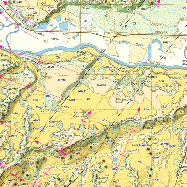 OF-15-05 Geologic Map of the Hayden Quadrangle, Routt County, Colorado (detail)
