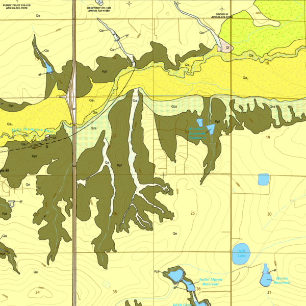 OF-17-02 Geologic Map of the Johnstown Quadrangle, Larimer and Weld Counties, Colorado (detail)