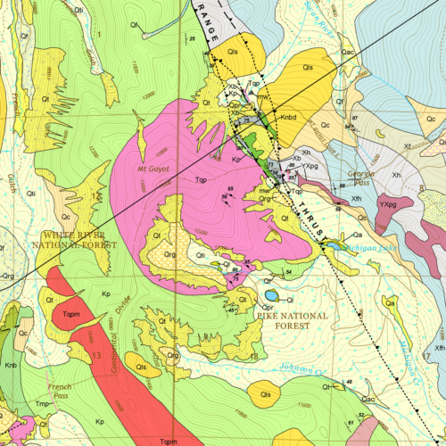 OF-17-06 Geologic Map of the Boreas Pass Quadrangle, Park and Summit Counties, Colorado (detail)